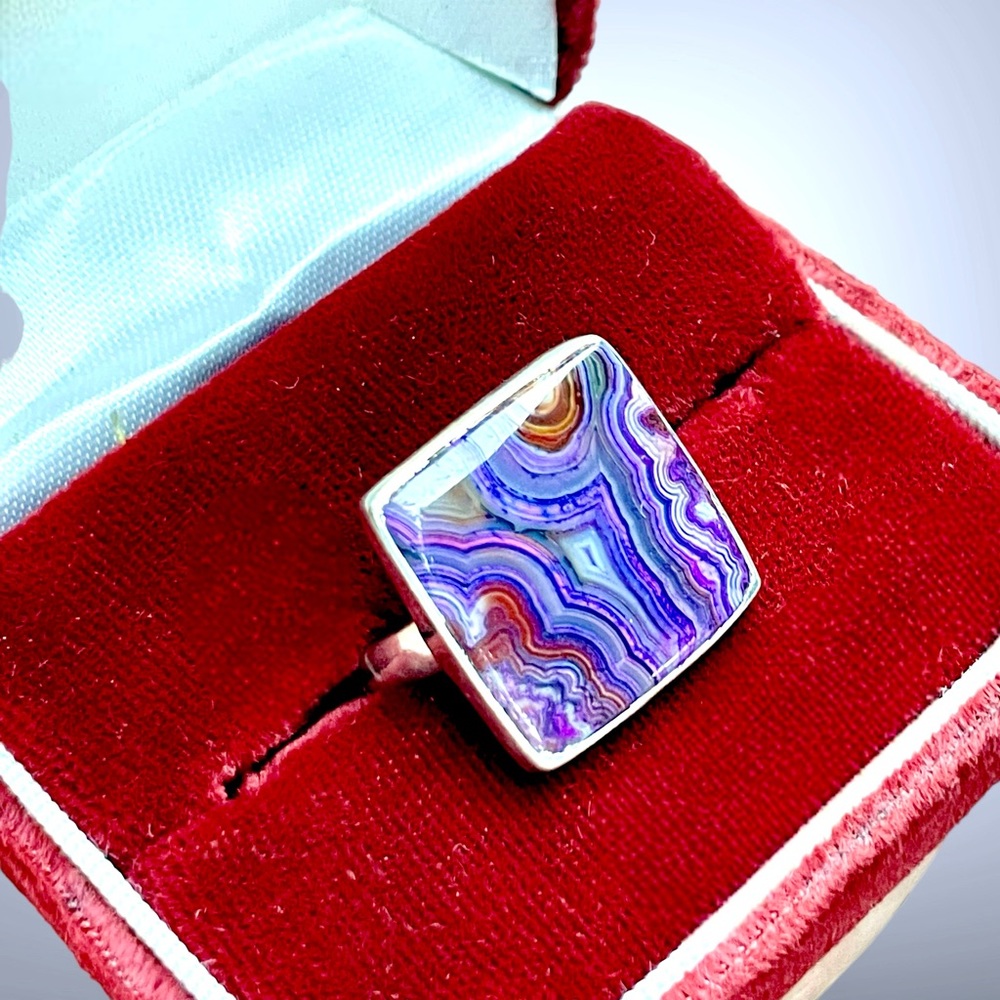 🌺Artisan Sterling & Natural Stone Ring